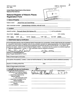 National Register of Historic Places Continuation Sheet