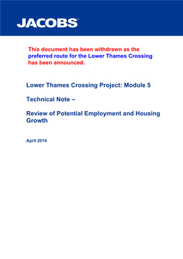 Lower Thames Crossing Technical Note 5