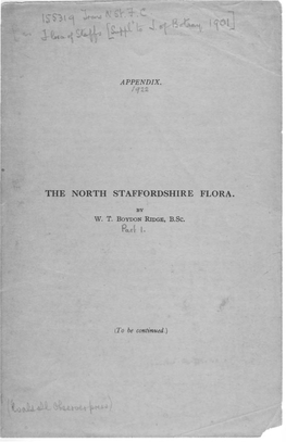 R. the NORTTI STAFI'ordshire F'lora