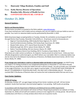 Coronavirus Update 10.23.20 and Channel 1970