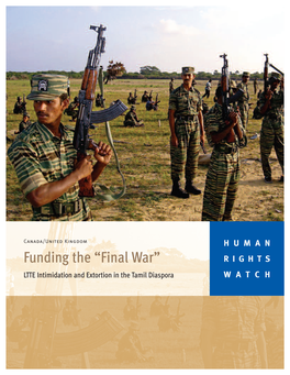 Funding the 'Final War': LTTE Intimidation