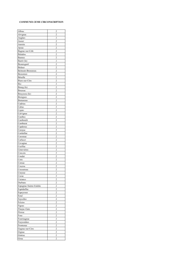 Liste Des Communes De La 2Ème Circonscription Du