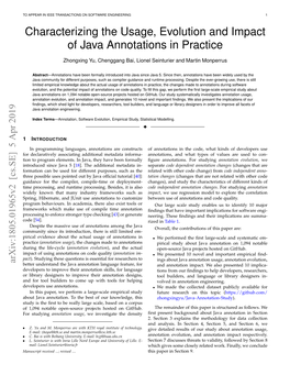 Characterizing the Usage, Evolution and Impact of Java Annotations in Practice