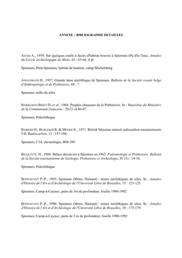 ADAM A., 1959. Sur Quelques Outils À Faciès D'habitat Trouvés À Spiennes (Pa D'la L'iau). Annales Du Cercle Archéologique De Mons , 63 : 63-66, 4 Pl