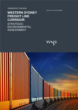 Western Sydney Freight Line Corridor Strategic Environmental Assessment