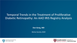 Temporal Trends in the Treatment of Proliferative Diabetic Retinopathy: an AAO IRIS Registry Analysis