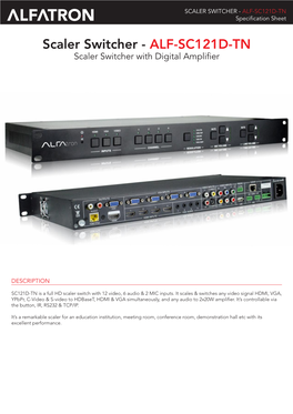 ALF-SC121D-TN Specification Sheet