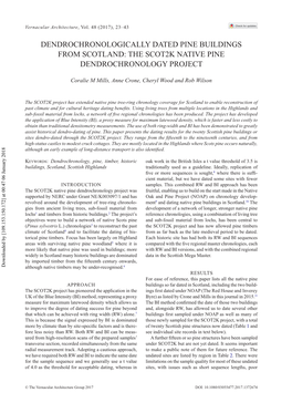 The Scot2k Native Pine Dendrochronology Project