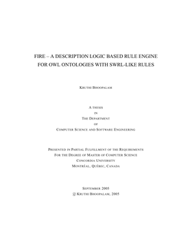 Fire – a Description Logic Based Rule Engine for Owl Ontologies with Swrl-Like Rules