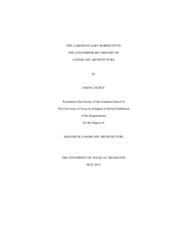 University of Texas at Arlington Dissertation Template