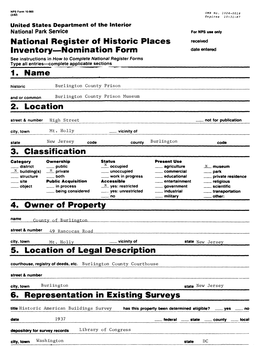 National Register of Historic Places Inventory—Nomination Form