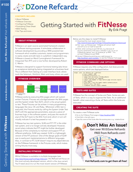 Getting Started with Fitnesse N BDD Testing N Hot Tips and More