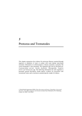 5 Protozoa and Trematodes