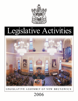 Legislative Activities 2006