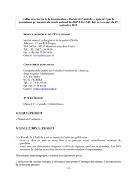 Les Volailles De L'ardèche Sont Caractérisées Par Les Liens Qui Existent Entre 4 Éléments À Savoir