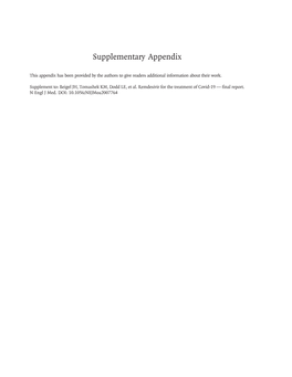 Supplementary Appendix