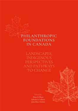 Philanthropic Foundations in Canada