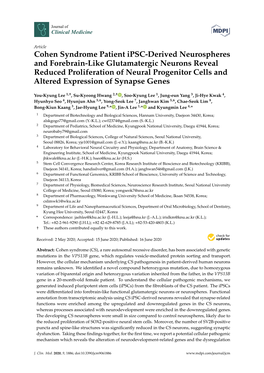 Cohen Syndrome Patient Ipsc-Derived Neurospheres And