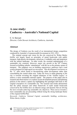 Canberra – Australia’S National Capital