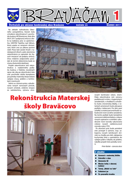 Rekonštrukcia Materskej Školy Braväcovo