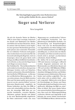 Sieger Und Verlierer