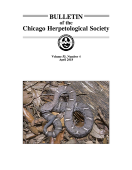 BULLETIN Chicago Herpetological Society