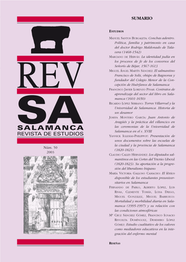 SALAMANCA Revista De Estudios