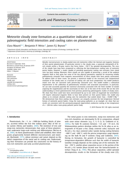 Meteorite Cloudy Zone Formation As a Quantitative Indicator of Paleomagnetic Field Intensities and Cooling Rates on Planetesimal