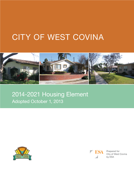 2014-2021 Housing Element Adopted October 1, 2013