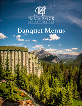 Banquet Menus Table of Contents