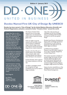 Dundee Named First UK City of Design by UNESCO