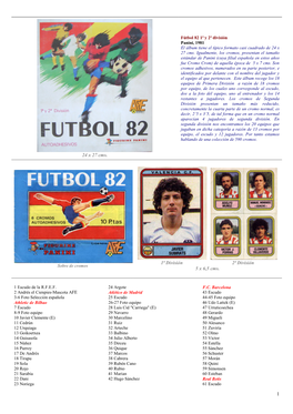 1981 Panini Futbol 82