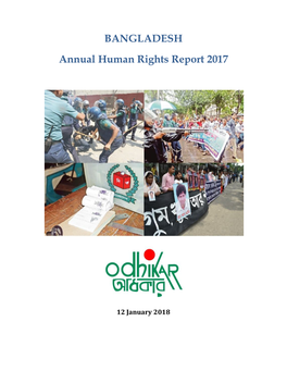 BANGLADESH Annual Human Rights Report 2017