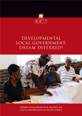 Developmental Local Government: Dream Deferred?