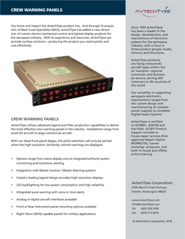 Crew Warning Panels