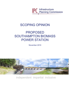 Scoping Opinion Proposed Southampton Biomass