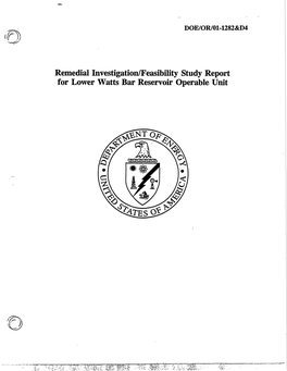 Remedial Investigation/Feasibility Study Report for Lower Watts Bar Reservoir Operable Unit Jacobs Engineering Group, Inc