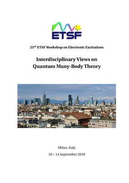 Interdisciplinary Views on Quantum Many-Body Theory