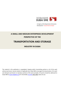Transportation and Storage