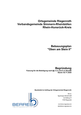 Ortsgemeinde Riegenroth Verbandsgemeinde Simmern-Rheinböllen Rhein-Hunsrück-Kreis