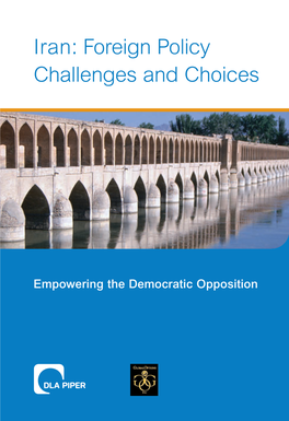 Iran: Foreign Policy Challenges and Choices