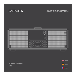 Revo SUPERSYSTEM Owners Are Required to Download the Spotify App for Their Smartphone Or Tablet (Ios Or Android), and Have an Active Spotify Premium Account
