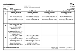 ITF Tournament Planner