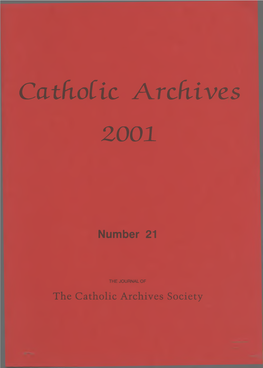 Catholic Archives 2001