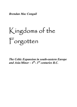 Kingdoms of the Forgotten