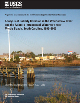 Analysis of Salinity Intrusion in the Waccamaw River and the Atlantic Intracoastal Waterway Near Myrtle Beach, South Carolina, 1995–2002
