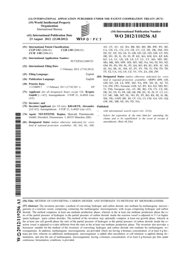 WO 2012/110256 Al 23 August 2012 (23.08.2012) P O P C T