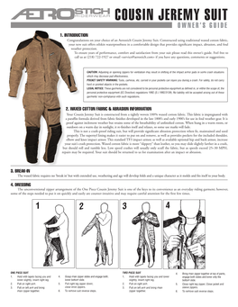 Cousin Jeremy Suit Owner’S Guide 1