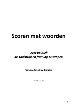 Scoren Met Woorden