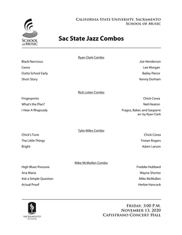 11.13.20 Jazz Combos